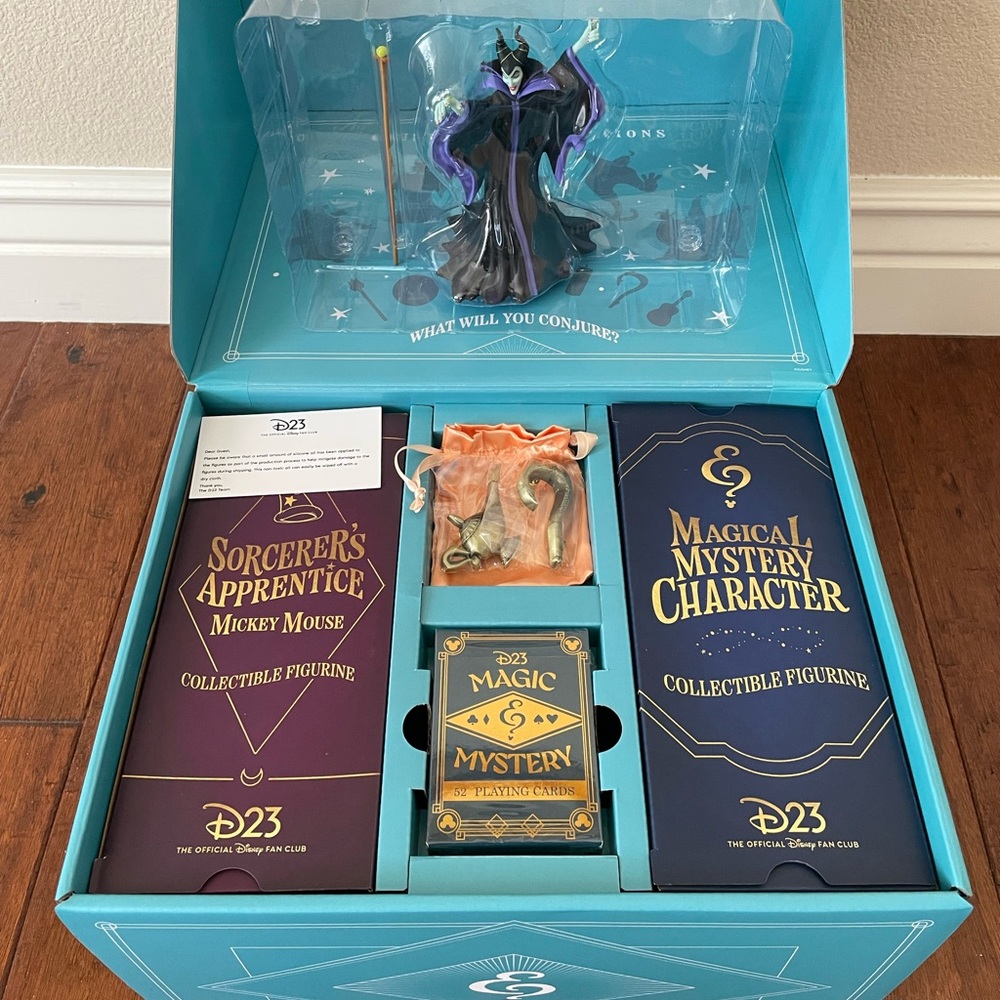 Disney D23 2024 Gold Member Collector Box with Maleficent